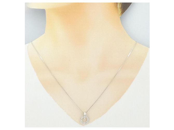 Autre Marque Collana con diamante Au750 Argento - vista 6