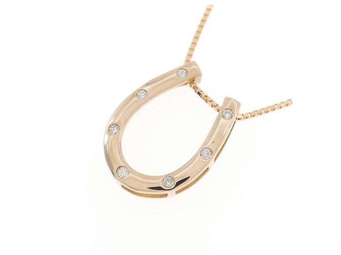 Autre Marque Collana a ferro di cavallo con diamanti Au750 Rosa - vista 3