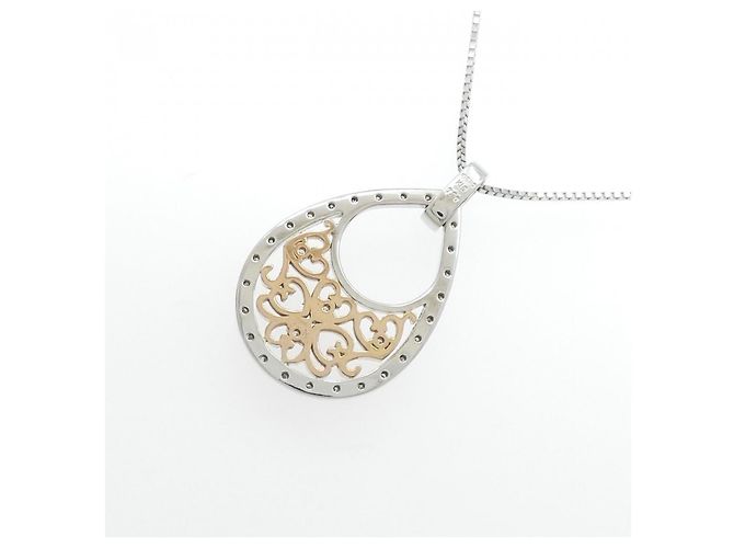 Autre Marque Collana con Diamanti Au750 D'oro - vista 4