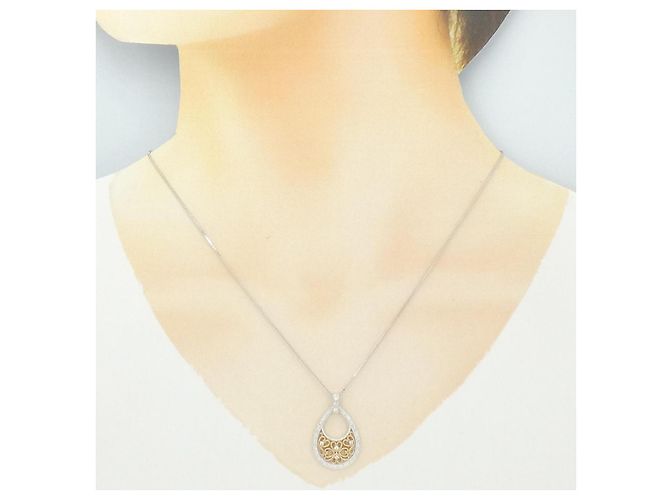 Autre Marque Collana con Diamanti Au750 D'oro - vista 6