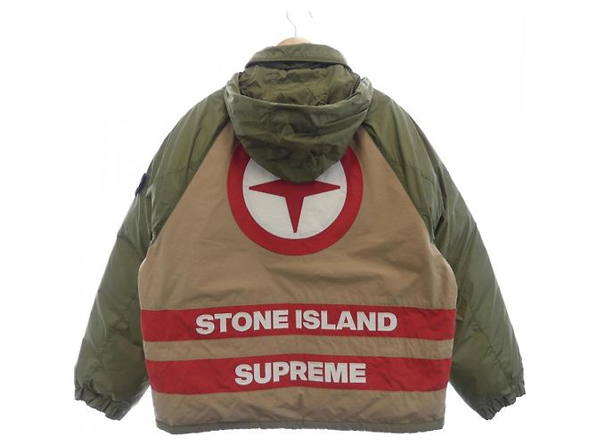 Autre Marque Chaqueta de Plumas Stone Island SUPREME Beige - vista 2
