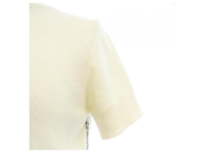 Hermès Hermes 2E2638D1 Kaschmir Strickware 36 Weiß - Ansicht 6