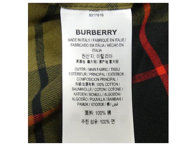 Camicia Burberry Nero Rosso Cachi - vista 3
