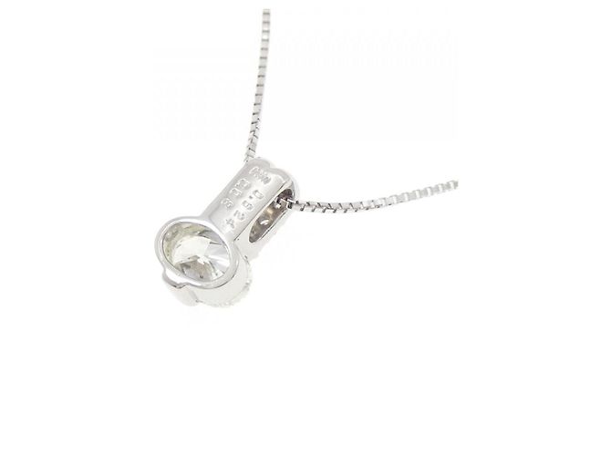 Autre Marque Collana in oro bianco Pt900 Au750 e diamanti Argento - vista 4