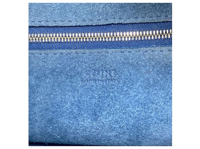 Céline Celine Sangle Bucket Schultertasche Blau - Ansicht 6