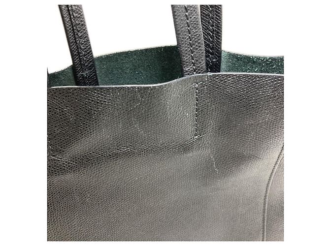 Céline Celine Vertikaler Cabas 2-Way Handtasche Schwarz - Ansicht 11