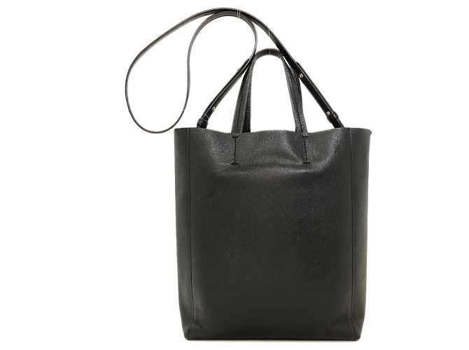 Céline Celine Vertikaler Cabas 2-Way Handtasche Schwarz - Ansicht 2
