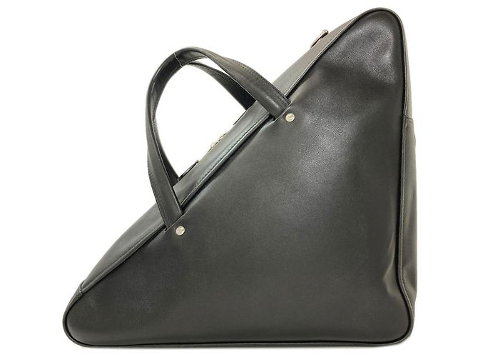 Borsa a mano 2-Way Balenciaga Triangle Duffle Nero - vista 2