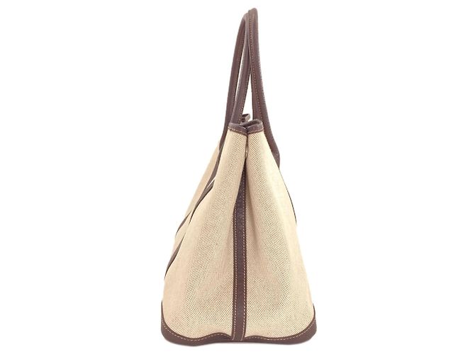 Hermès Borsa Tote Hermes Garden Party PM Marrone - vista 3