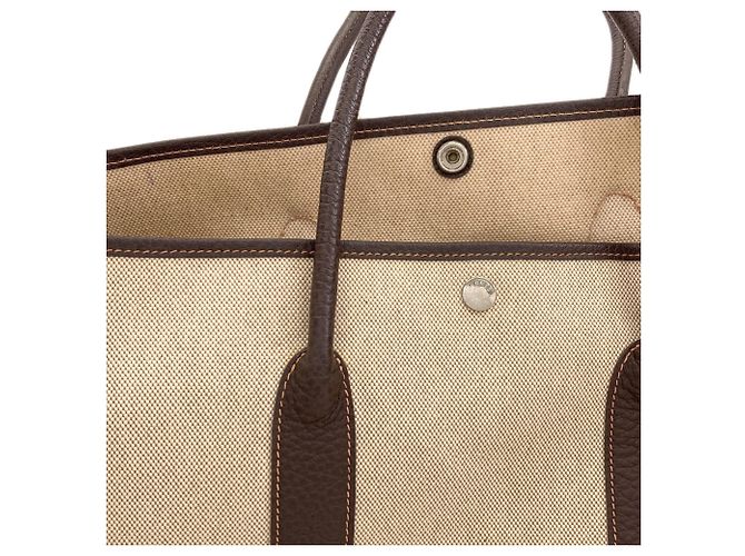 Hermès Borsa Tote Hermes Garden Party PM Marrone - vista 8
