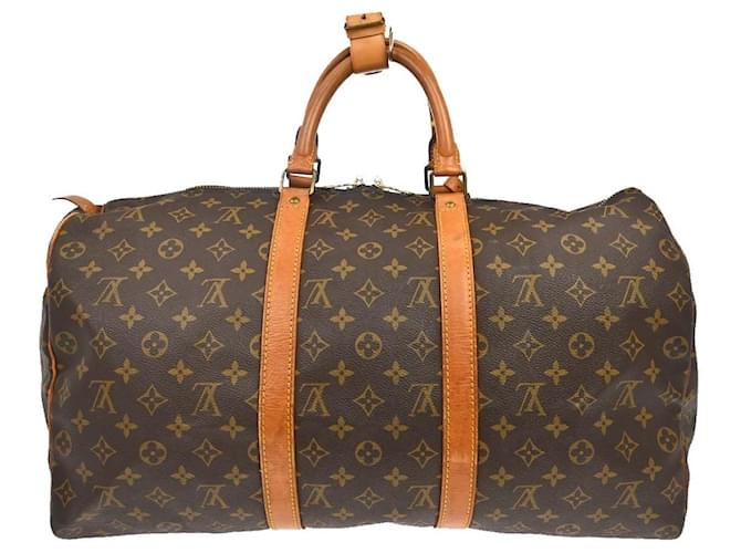 Louis Vuitton Keepall Monogram Canvas 50 Marrone - vista 2