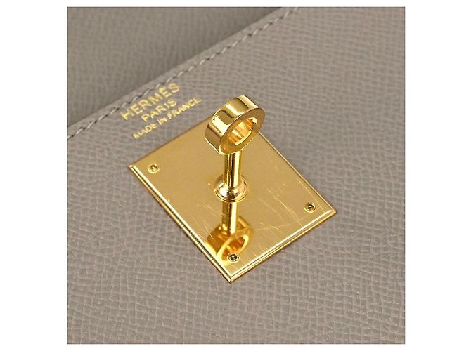 Hermès Hermes Kelly Grey Epsom with Gold Hardware 32 Marrone - vista 4