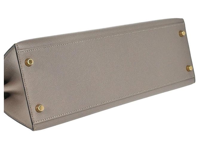 Hermès Hermes Kelly Grey Epsom with Gold Hardware 32 Marrone - vista 6