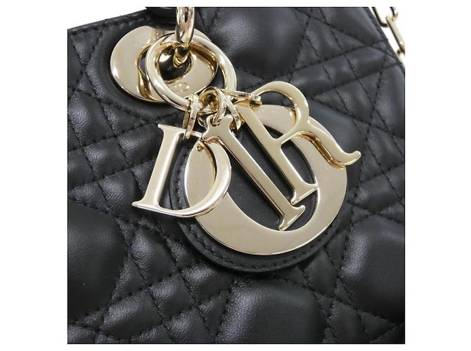 Borsa Christian Dior Lady D-Joy Medium Nero - vista 4