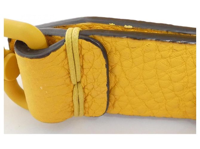 Borsa Fendi Selleria Peekaboo I.C.U. Small Giallo - vista 6