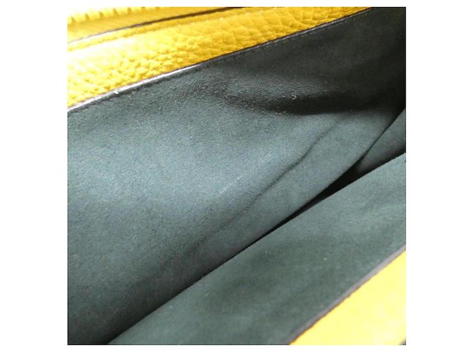 Borsa Fendi Selleria Peekaboo I.C.U. Small Giallo - vista 9