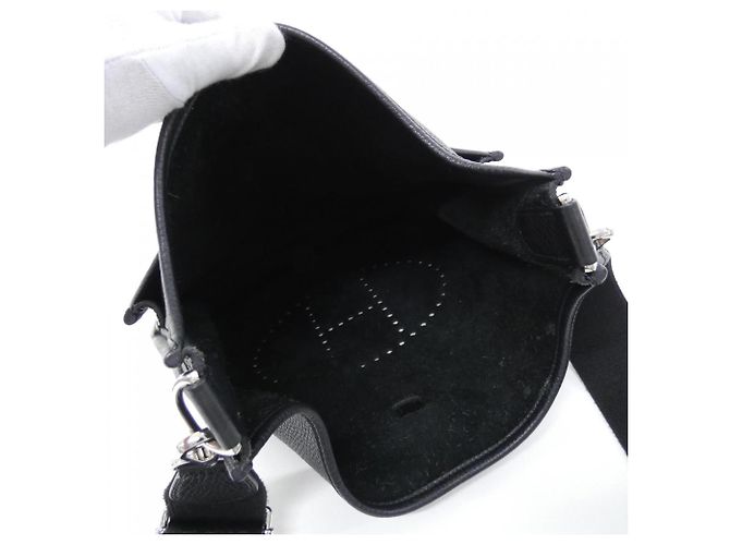 Hermès Borsa a tracolla Hermes Evelyne 3 GM Nero - vista 9