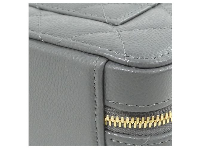 Borsa Chanel in pelle di vitello granulata Marrone - vista 3