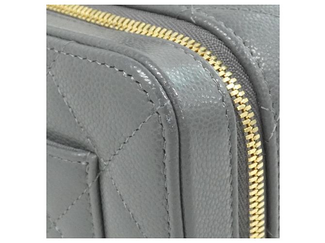 Borsa Chanel in pelle di vitello granulata Marrone - vista 5