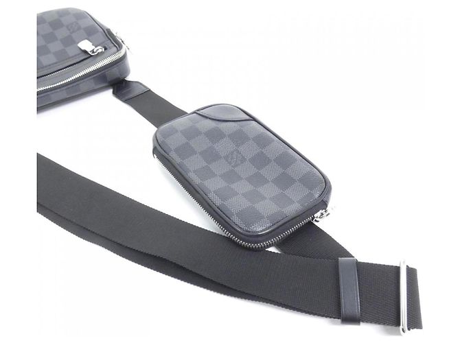 Borsa a tracolla Louis Vuitton Damier Graphite Scott Damier ebene - vista 7