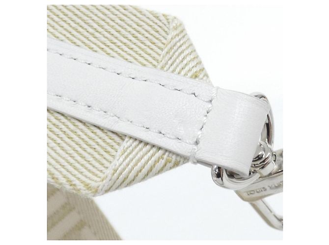 Borsa a Spalla Louis Vuitton Monogram Couchon PM Bianco Monogramma - vista 6