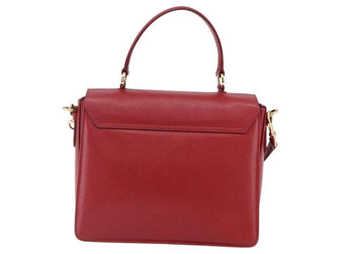 Salvatore Ferragamo Gancini Leather Rosso - vista 2