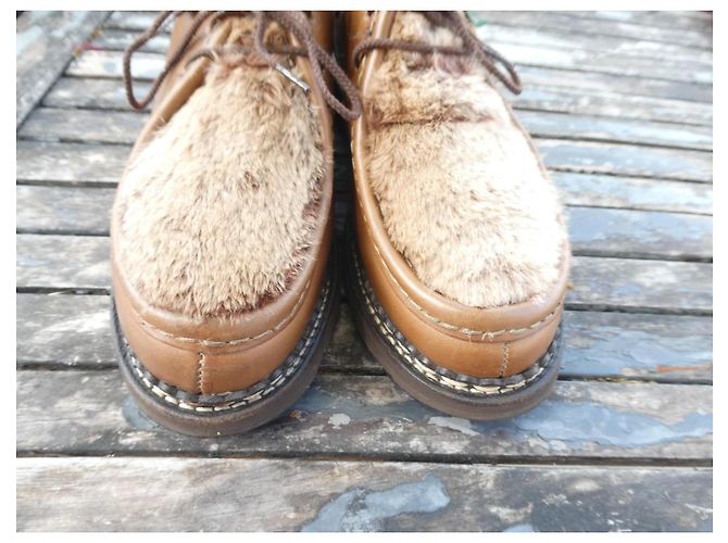 Paraboot Michael Scarpe Basse Pelle e Pelliccia - Marrone - vista 2
