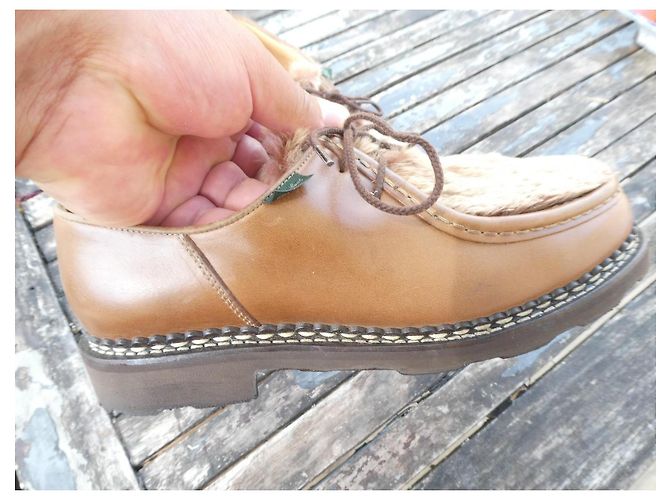 Paraboot Michael Scarpe Basse Pelle e Pelliccia - Marrone - vista 3