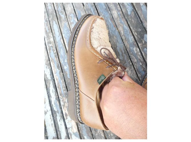 Paraboot Michael Scarpe Basse Pelle e Pelliccia - Marrone - vista 7