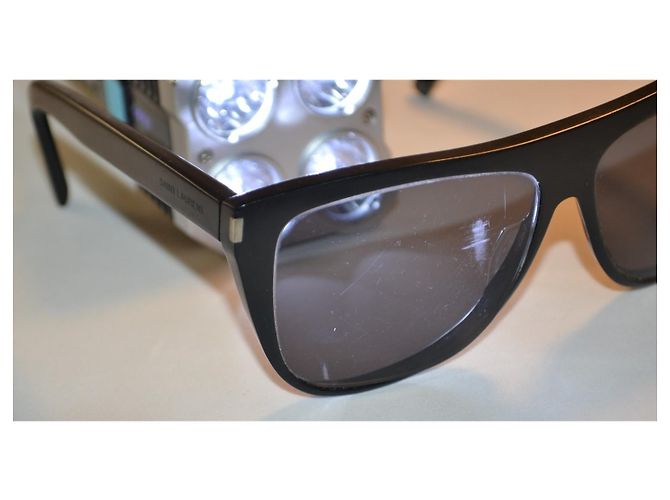 Óculos de sol Saint Laurent SL1 pretos - vista 8