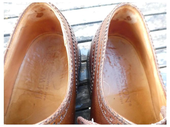 JM Weston J.M. Weston Scarpe Richelieu Wingtip in Pelle Marrone - vista 9