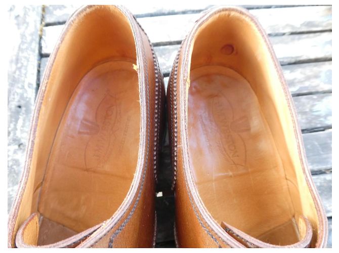 J.M. Weston 370 Richelieu Scarpe Oxford Pelle Marrone - vista 8