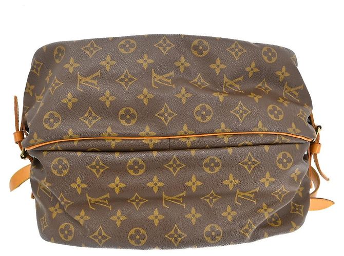 Louis Vuitton Saumur Handbag Monogram Canvas 35 Brown - view 6