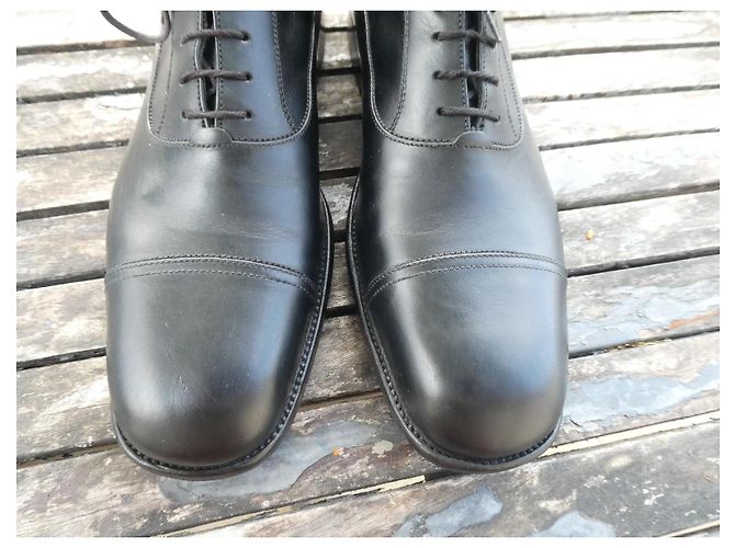 Botines J.M. Weston de piel negra Cap-Toe Negro - vista 2