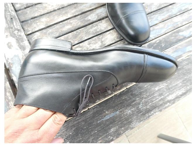 Botines J.M. Weston de piel negra Cap-Toe Negro - vista 4