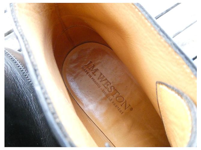Botines J.M. Weston de piel negra Cap-Toe Negro - vista 9