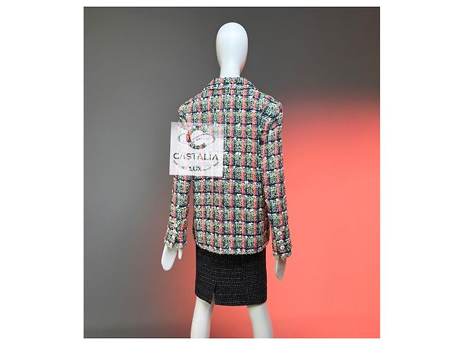 Chanel Iconic 2020 Cruise Collection Tweedjacke Mehrfarben - Ansicht 7