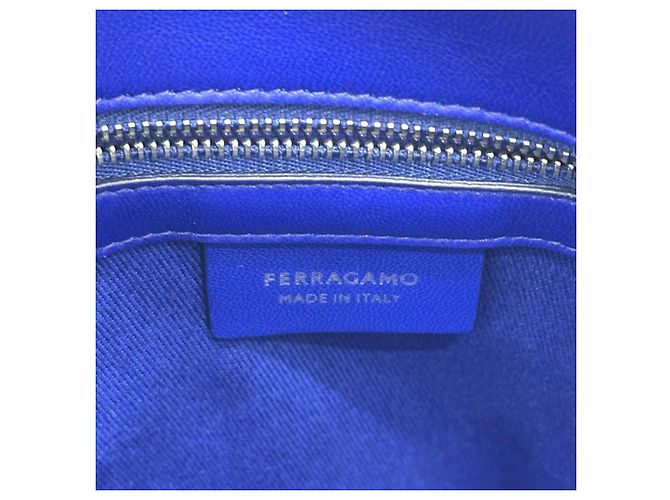 Borsa in tela blu Salvatore Ferragamo - vista 10