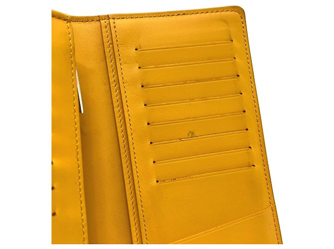 Louis Vuitton M81811 LV Aerogram Portefeuille Brazza NM Cartera Dorado Naranja - vista 10