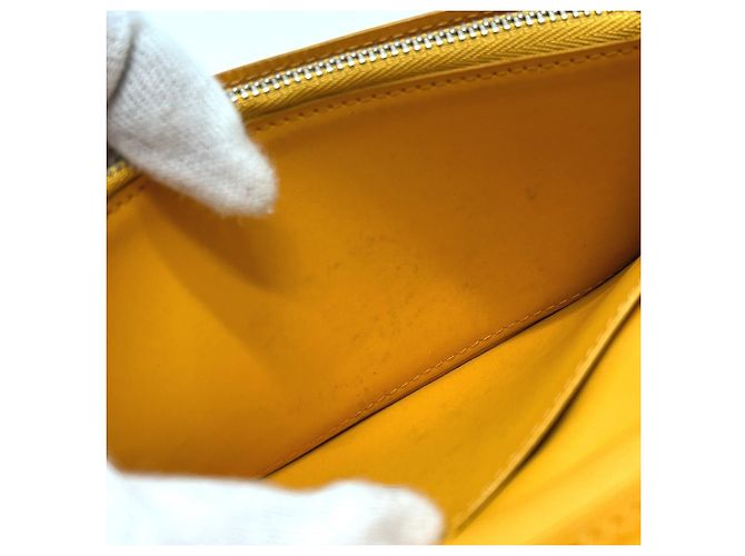 Louis Vuitton M81811 LV Aerogram Portefeuille Brazza NM Cartera Dorado Naranja - vista 12
