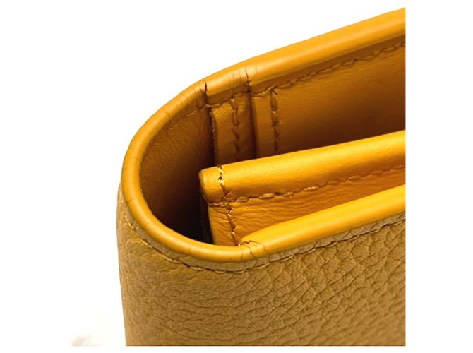 Louis Vuitton M81811 LV Aerogram Portefeuille Brazza NM Cartera Dorado Naranja - vista 17