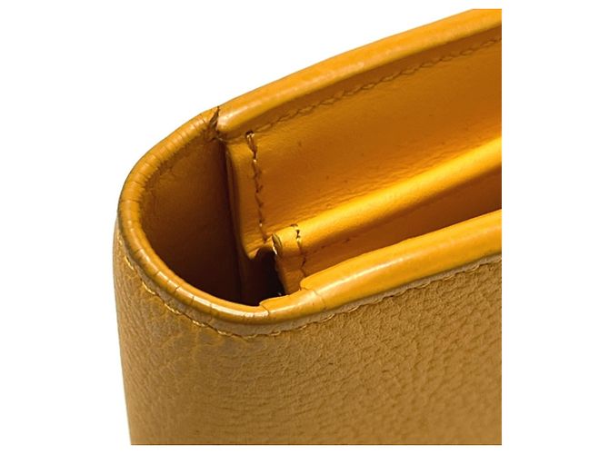 Louis Vuitton M81811 LV Aerogram Portefeuille Brazza NM Cartera Dorado Naranja - vista 18
