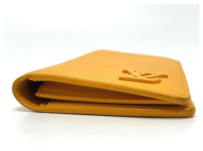 Louis Vuitton M81811 LV Aerogram Portefeuille Brazza NM Cartera Dorado Naranja - vista 4