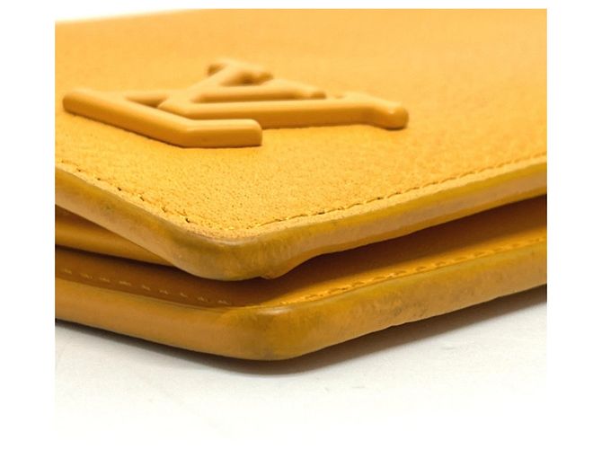 Louis Vuitton M81811 LV Aerogram Portefeuille Brazza NM Cartera Dorado Naranja - vista 8
