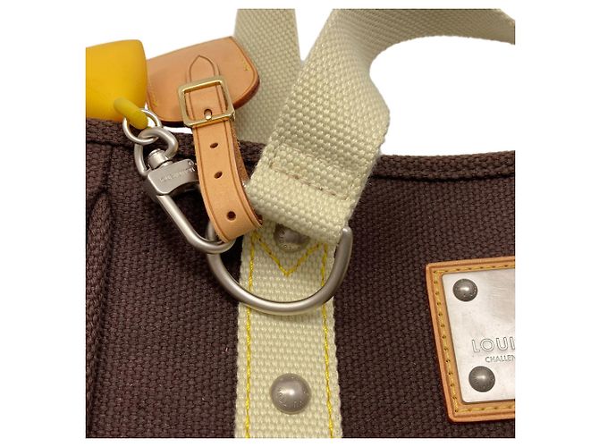Borsa Tote Louis Vuitton Antigua Line Cabas MM Marrone scuro - vista 12