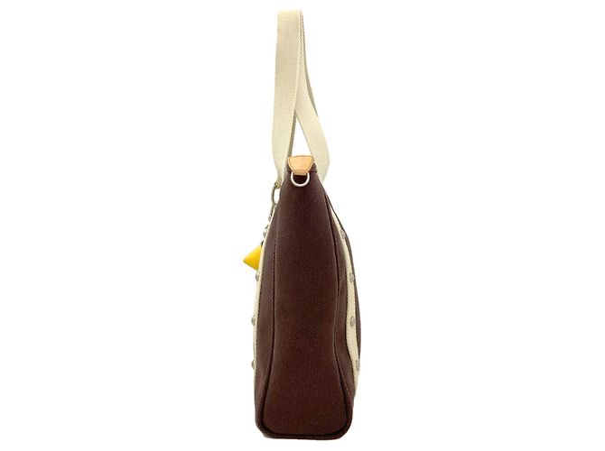Borsa Tote Louis Vuitton Antigua Line Cabas MM Marrone scuro - vista 3