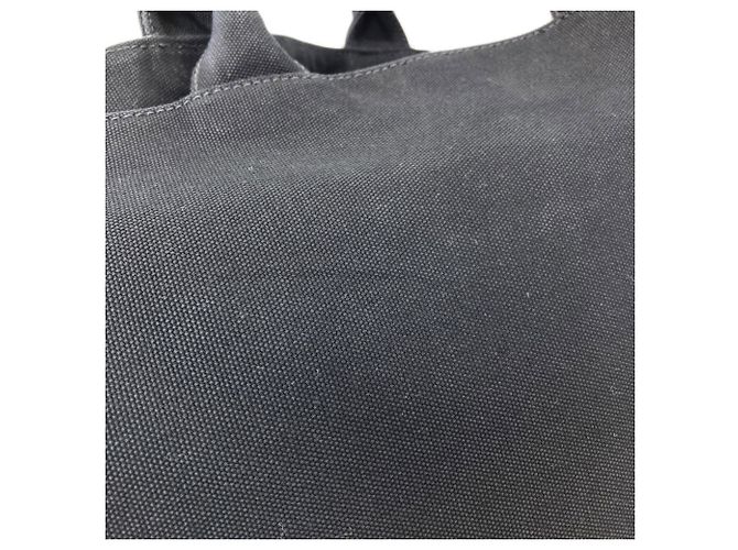 Borsa Tote 2-Way in Canapa nero Prada - vista 11