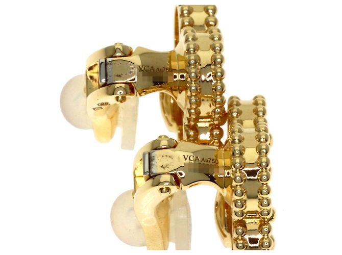 Van Cleef & Arpels Vintage Alhambra Perlmutt-Ohrringe - Ansicht 4