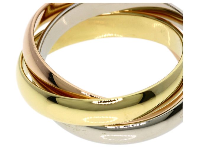 Anello Cartier Trinity in oro rosa bianco e giallo 18K - vista 5