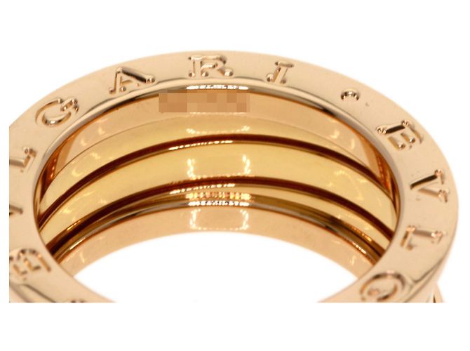 Bulgari Anello Bvlgari B-zero1 3-Band in oro rosa 18K e diamanti - vista 5